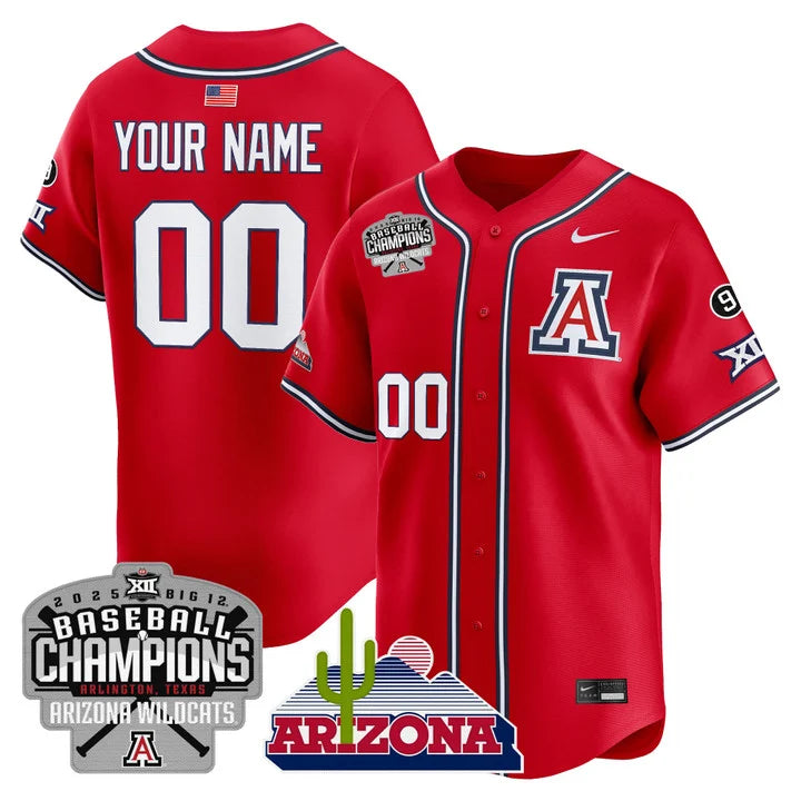 ARIZ 2025 Big 12 Champions Vapor Premier Limited Custom Jersey - Stitched-NQD