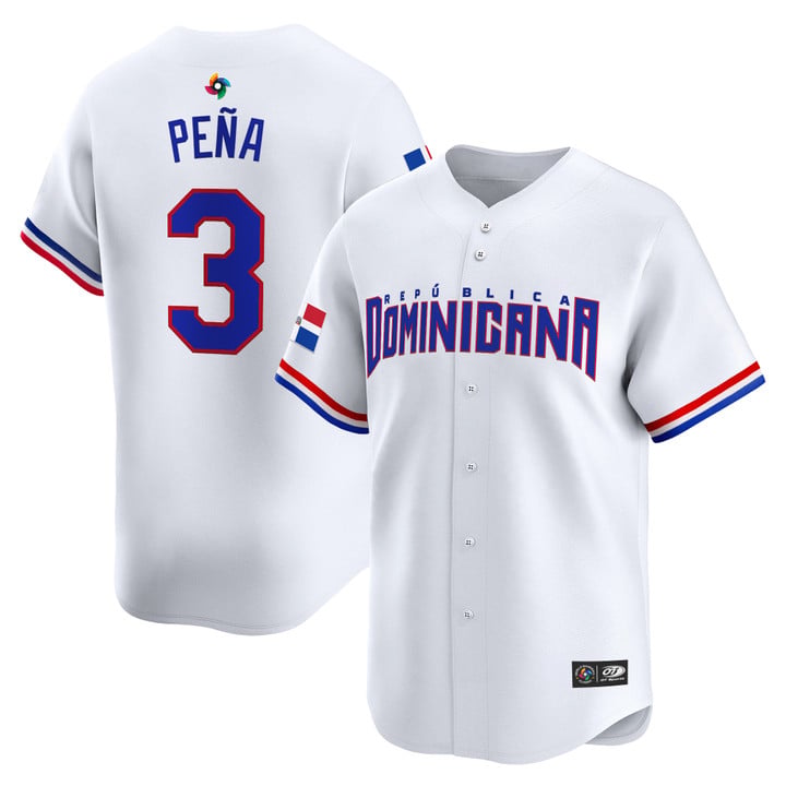 Team Dominican Republic World Baseball Classic Vapor Premier Jersey - 2026 Roster - Stitched-NQD