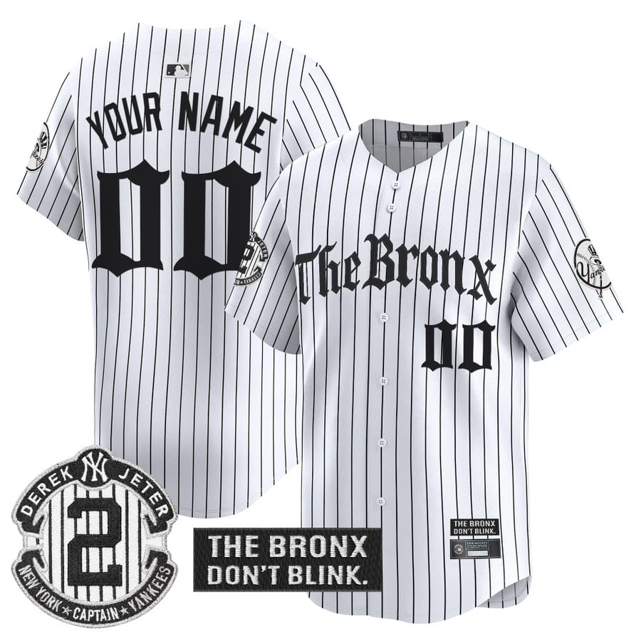 Yankees 'The Bronx - Gothic Ink Drop Edition' Vapor Premier Limited Custom Jersey - Stitched-NQD