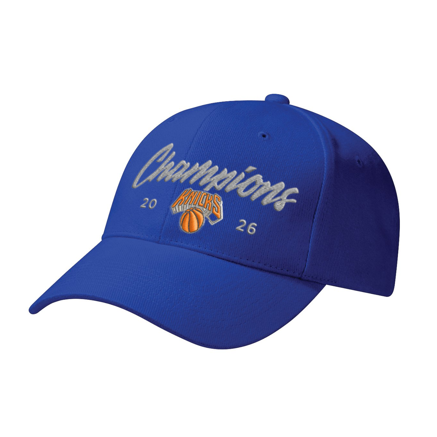 NYK 2026 Basketball Champions Baseball Embroidered Cap-NQD