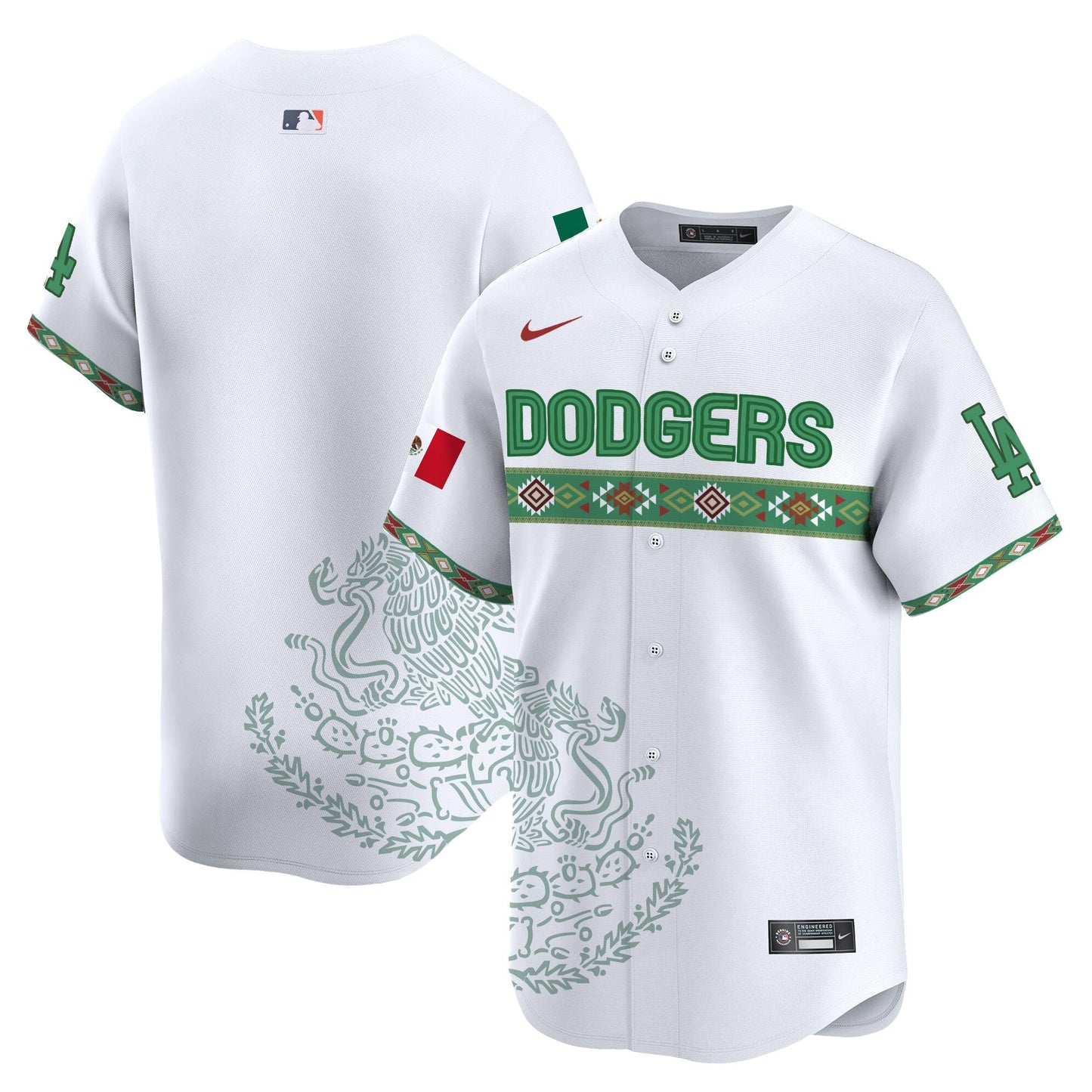 Los Angeles Dodgers Mexico Vapor Premier Limited Jersey V3 - Printed