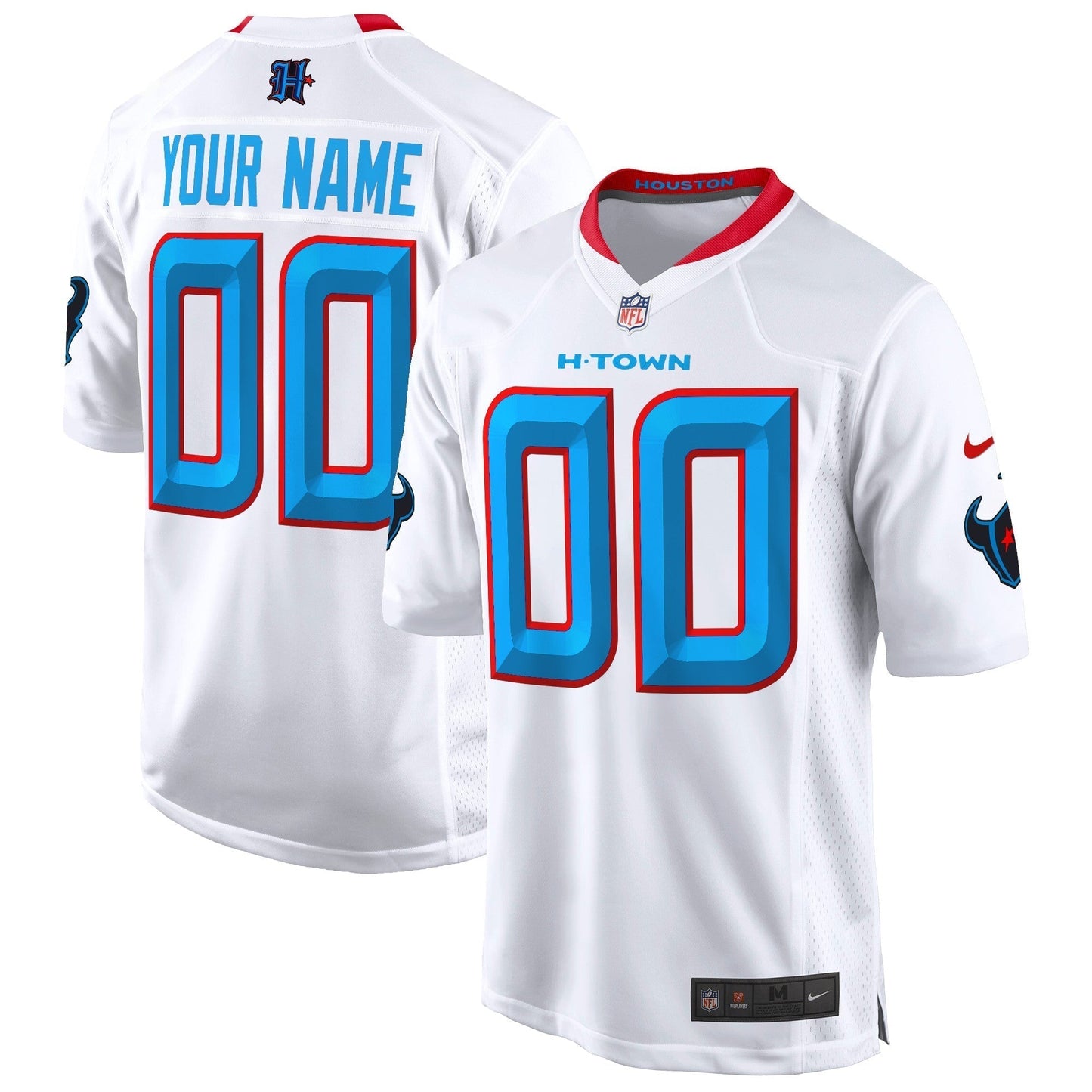 HOU 2024 Game Custom Jersey - Stitched-NQD