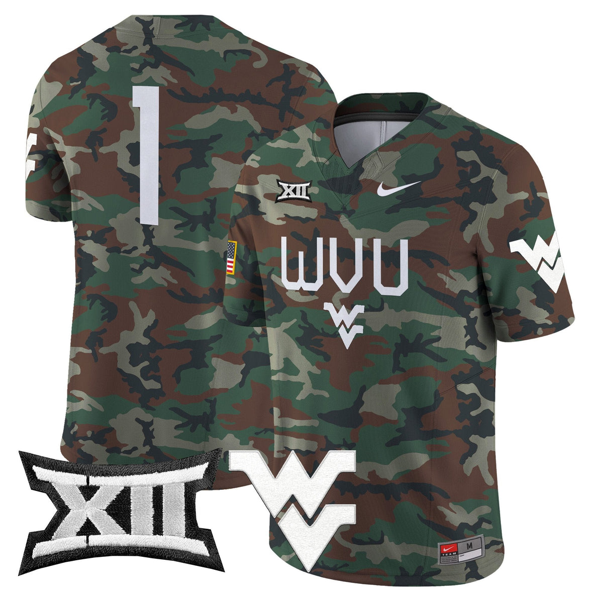 WVU 2024 Military Vapor Limited Jersey - Stitched-NQD