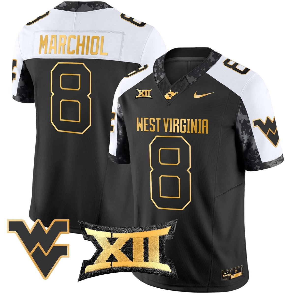 WVU 2024 Gold Vapor Limited Jersey - Stitched-NQD