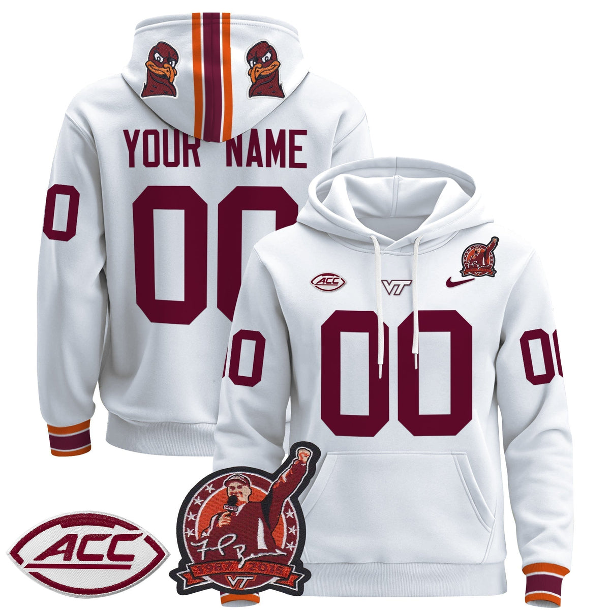 Virginia Tech Hokies 2024 Custom Pullover Hoodie V2-NQD