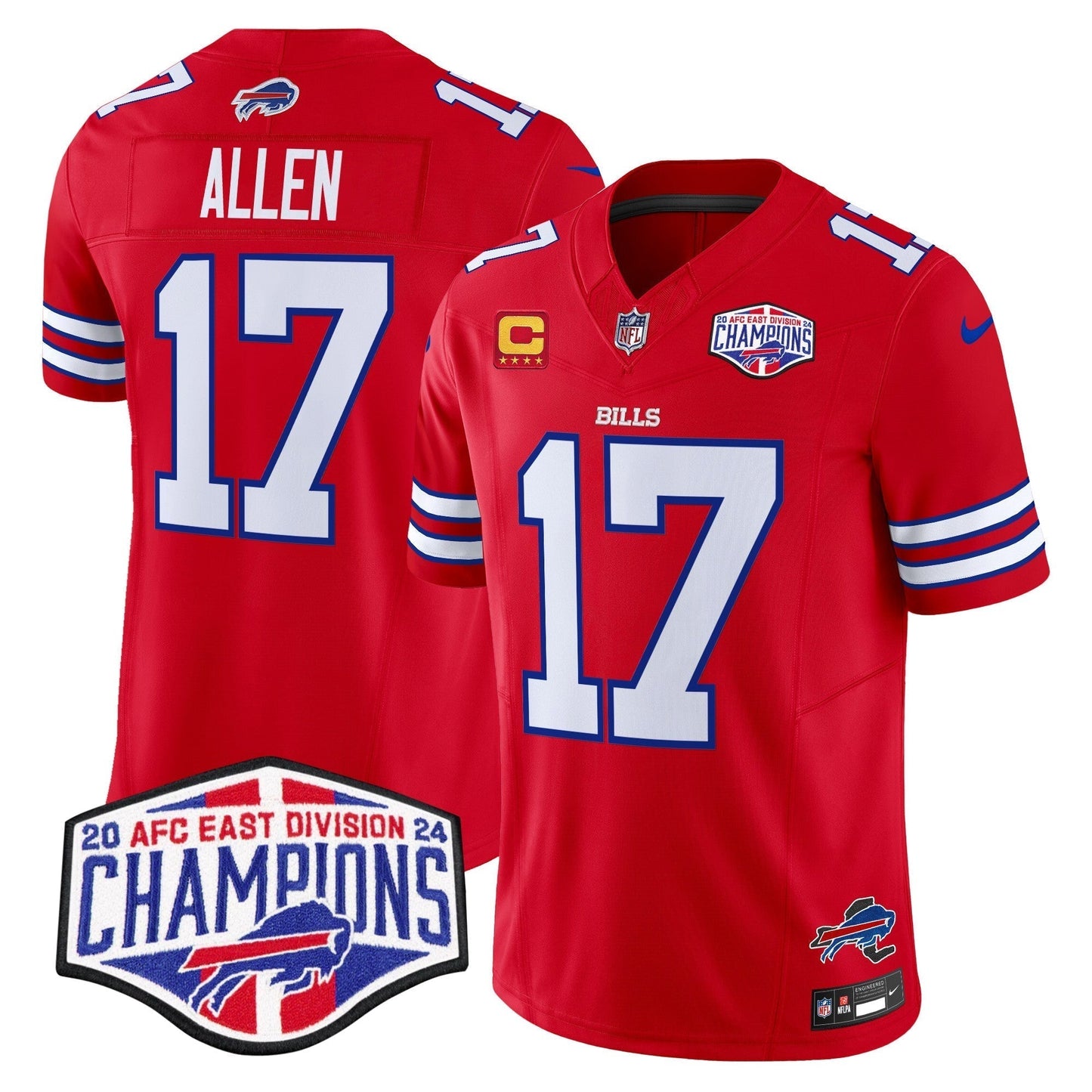 Bills 2024 AFC East Division Champions Vapor Limited Jersey - Stitched-NQD