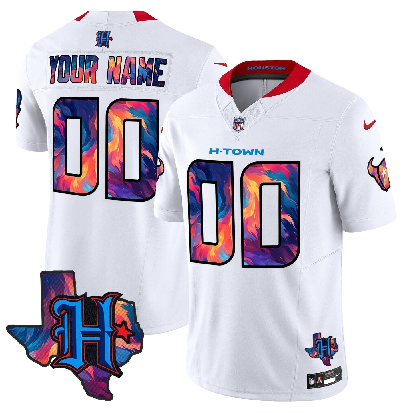 HOU 2024 Special Vapor Limited Custom Jersey - Stitched-NQD