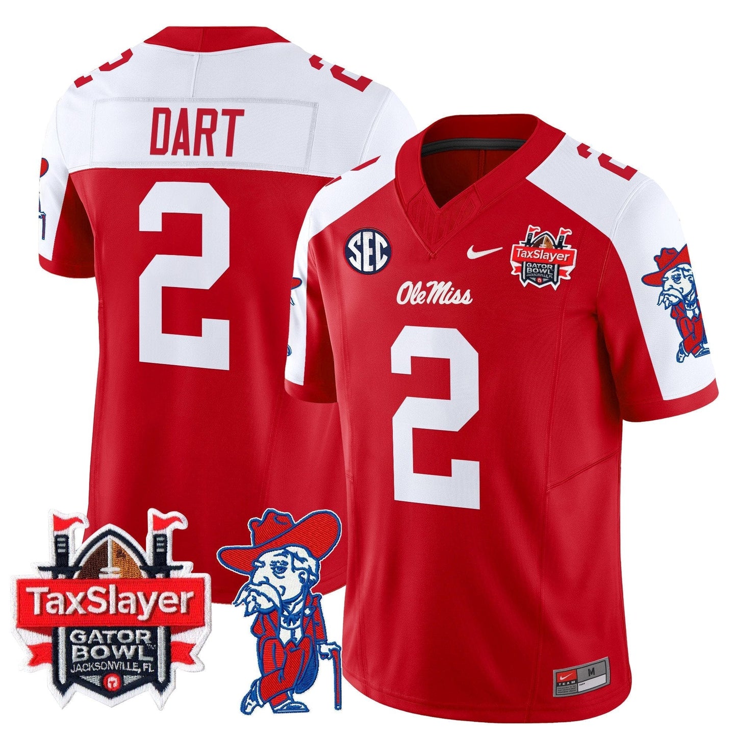 OMR 2025 Gator Bowl Patch Vapor Limited Jersey - All Stitched
