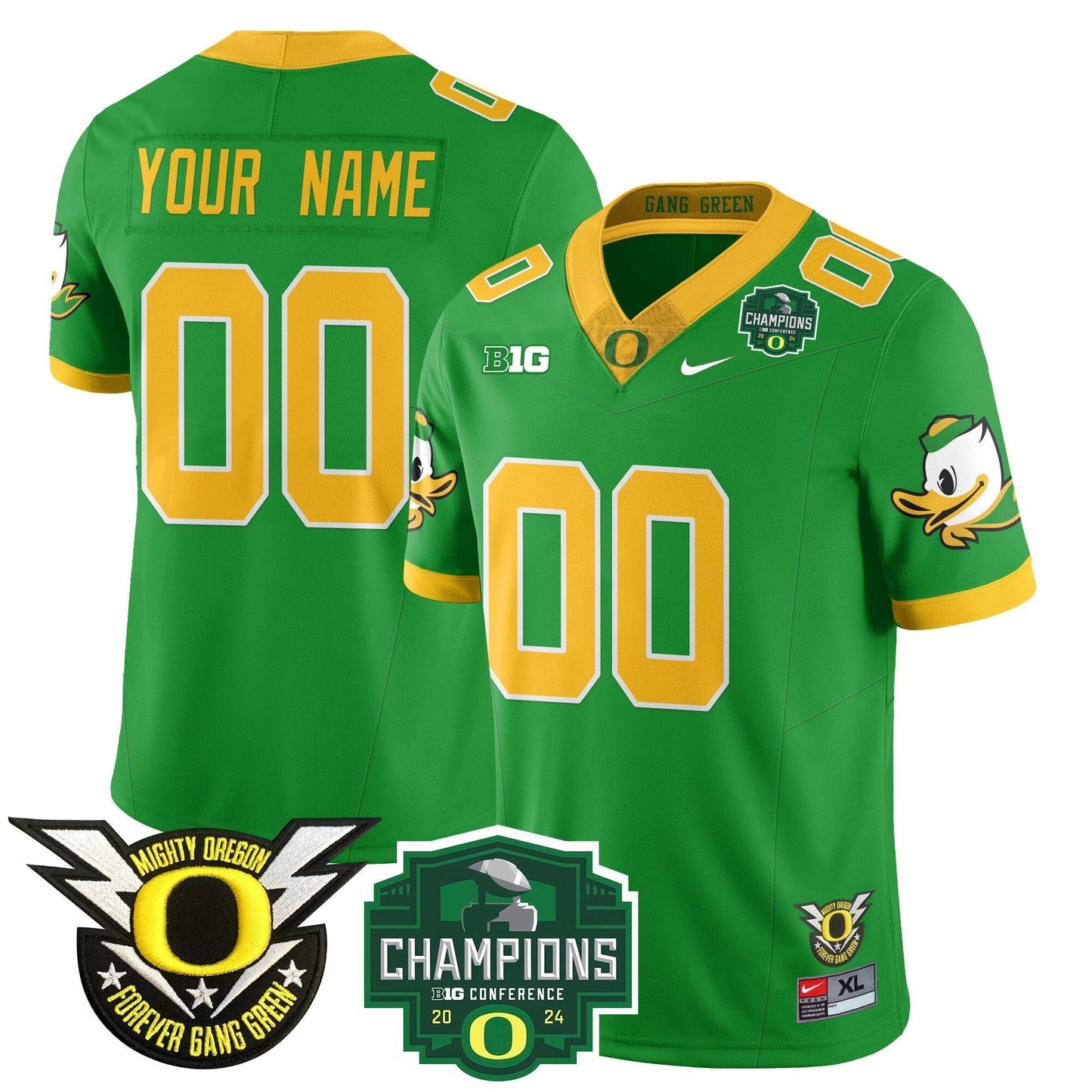 Custom Gender/Size ORE 2024 Big Ten Champions Jersey - All Stitched