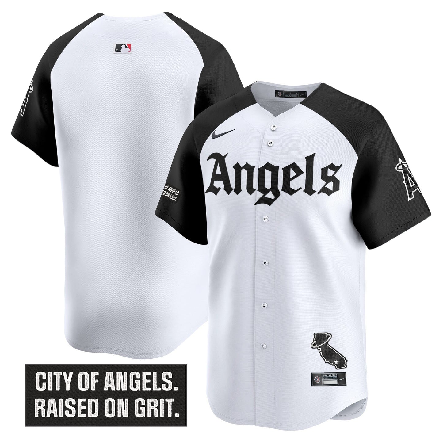 Men's Los Angeles Angels 'Gothic Halo Edition' Vapor Premier Limited Jersey - All Stitched