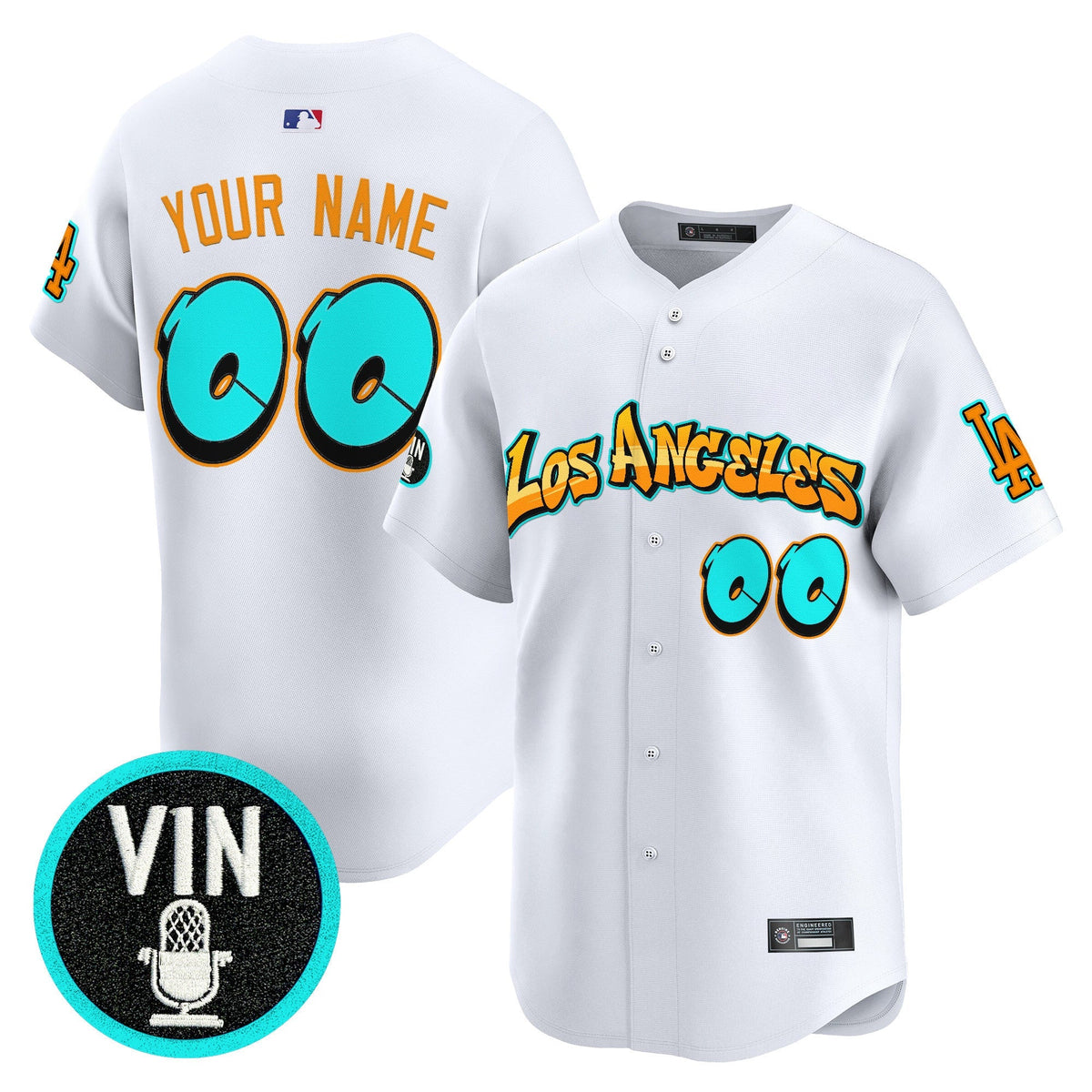 Los Angeles Dodgers 'Graffiti Street Style Edition' Vapor Premier Limited Custom Jersey - All Stitched