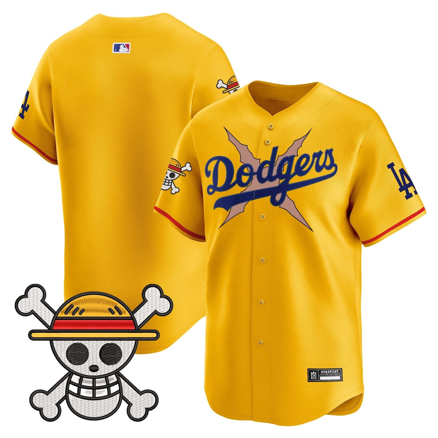 Men's Los Angeles Dodgers x One Piece Vapor Premier Limited Jersey - Stitched