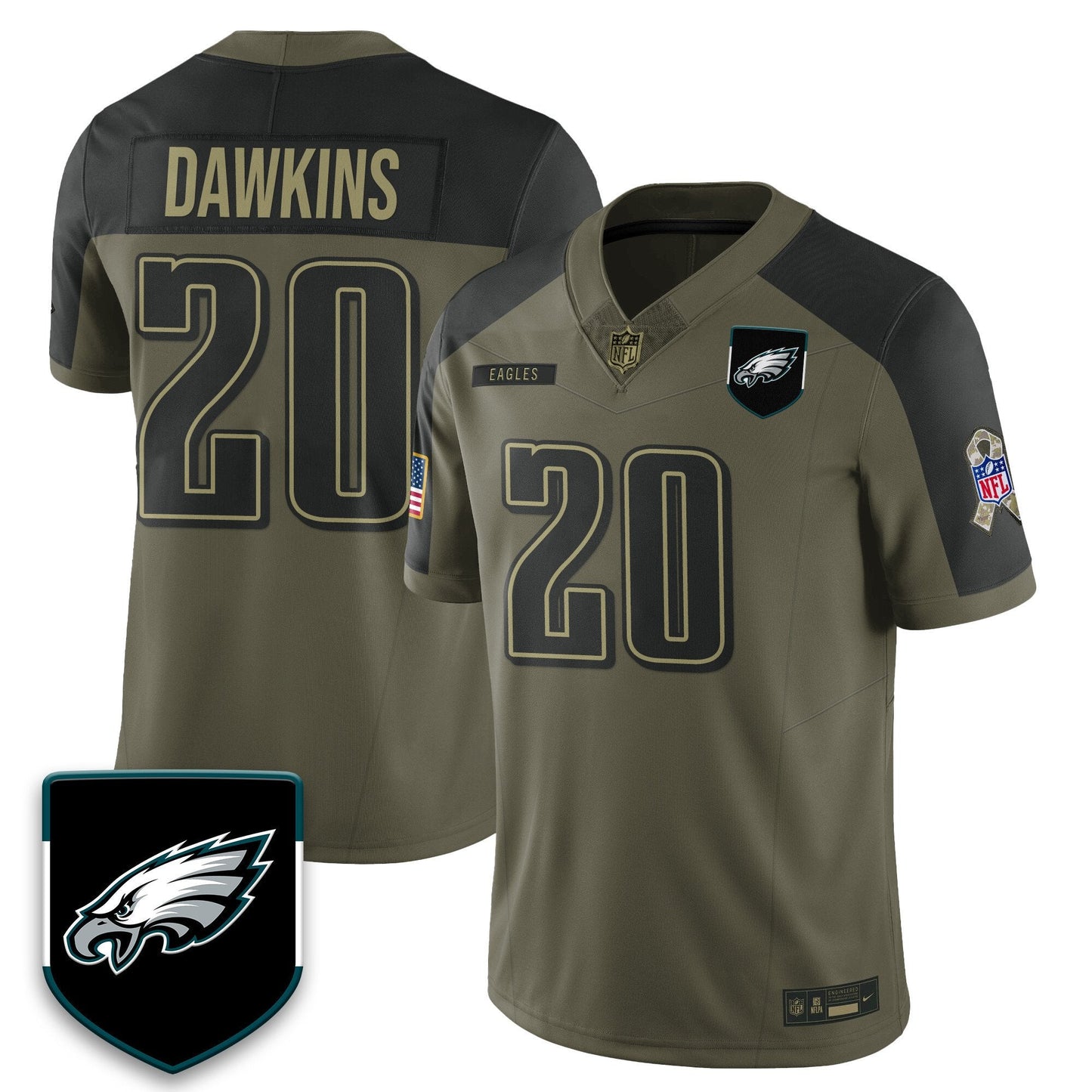PHI 2025 Salute to Service Limited Jersey - Stitched-NQD