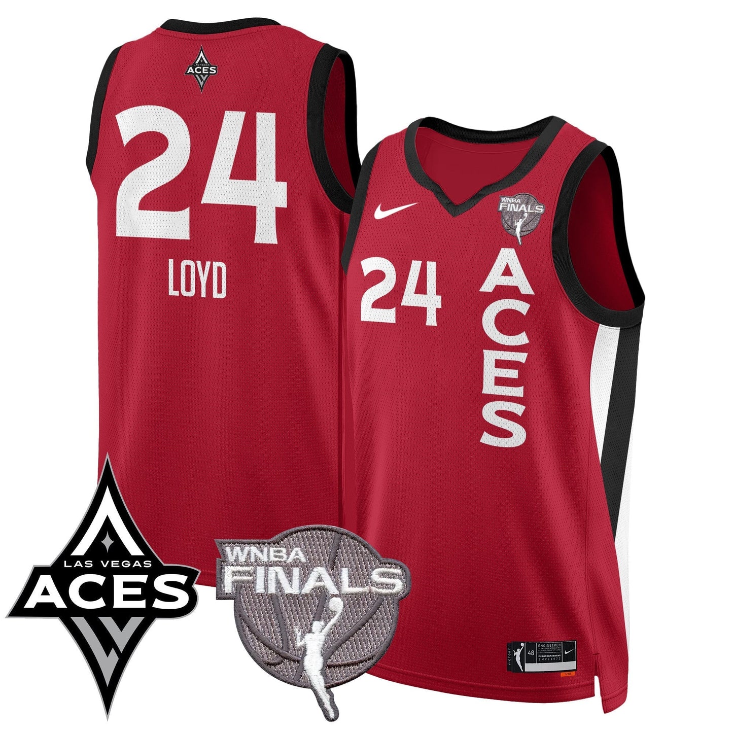 Las Vegas Aces 2025 WNBA Finals Jersey - Stitched-NQD