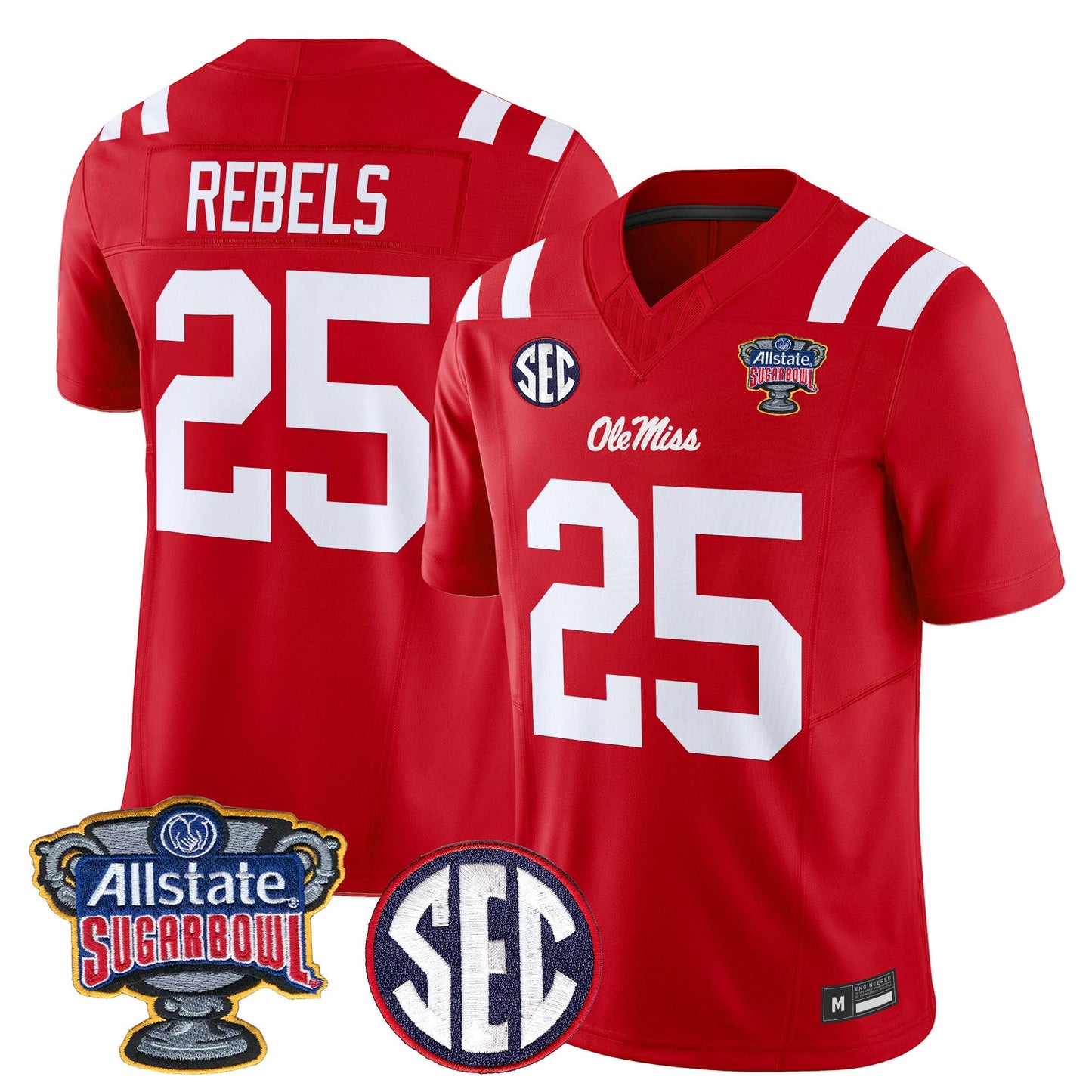 Ole Miss Rebels 2026 Sugar Bowl Vapor Limited Jersey - All Stitched