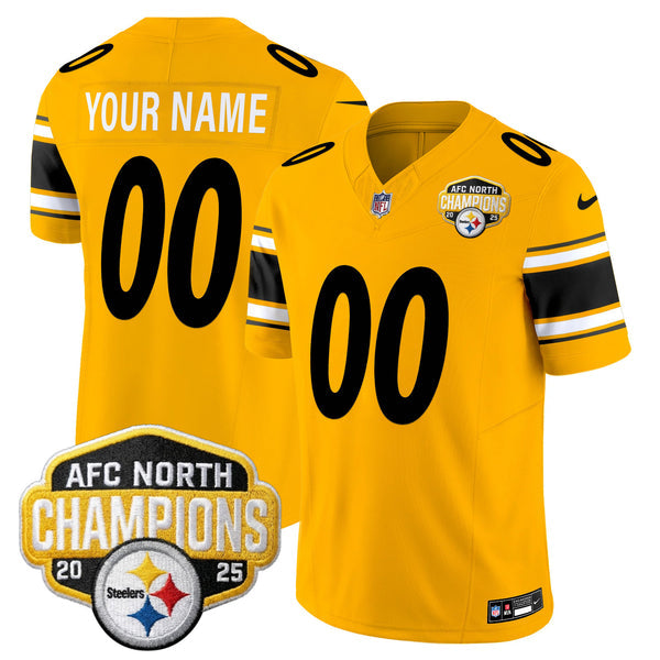 Custom PIT AFC North Division Champions Vapor Limited Jersey N1 - Stitched-NQD