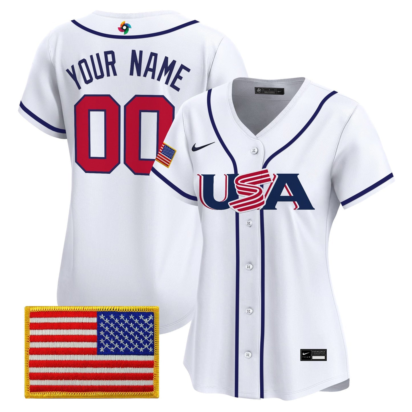 Team USA World Baseball Classic Vapor Premier Custom Jersey - 2026 Roster - All Stitched
