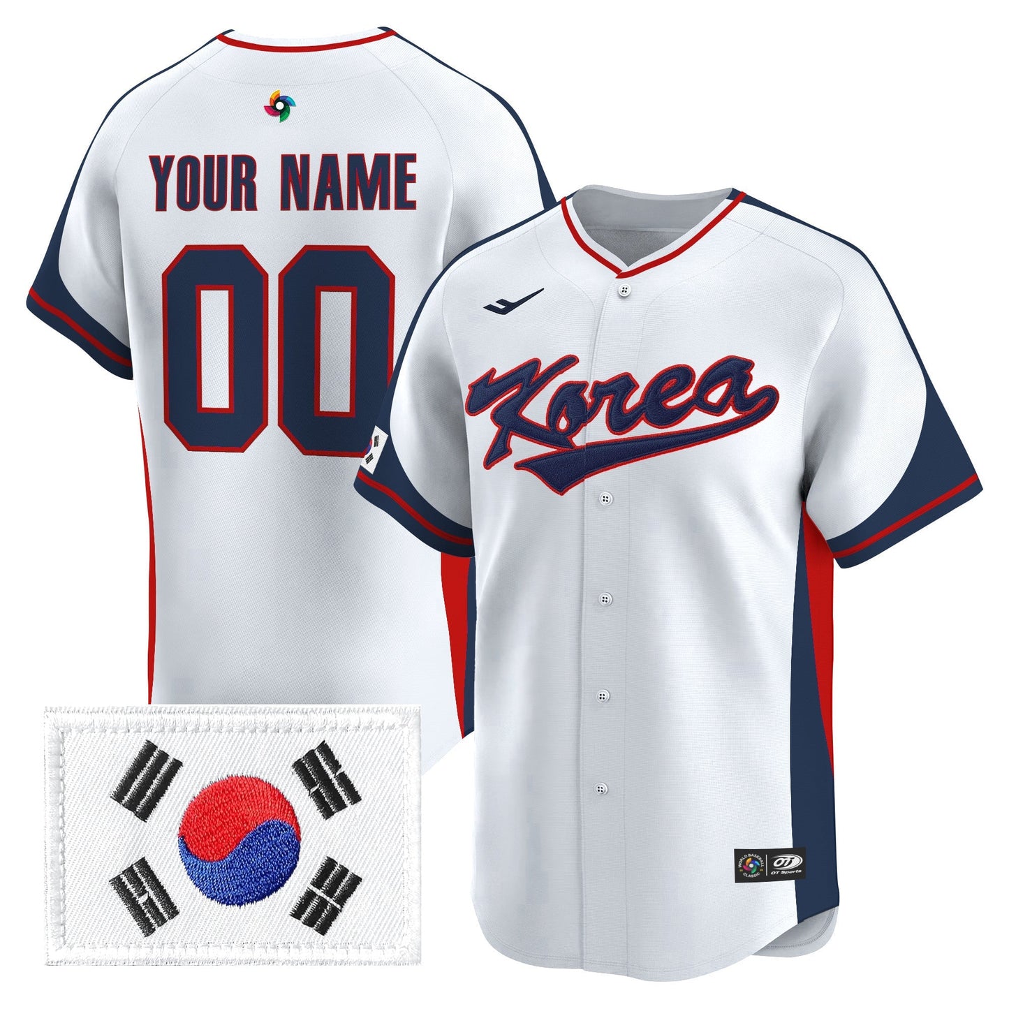 Team Korea 2026 World Baseball Classic Vapor Premier Custom Jersey - All Stitched