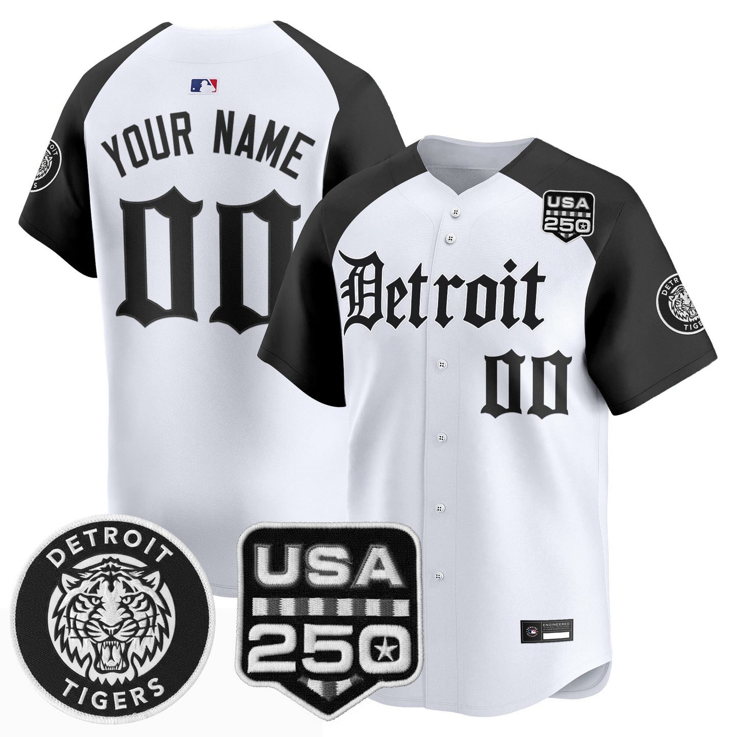 Detroit Tigers ‘Gothic Edition’ Vapor Premier Limited Custom Jersey - All Stitched