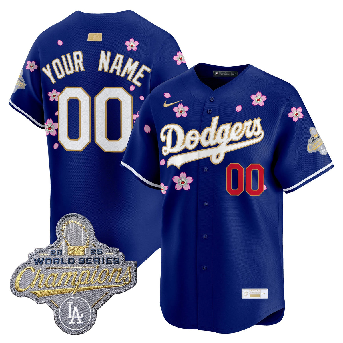 Los Angeles Dodgers "Tokyo Series x Gold Collection" Vapor Premier Limited Custom Jersey - All Stitched