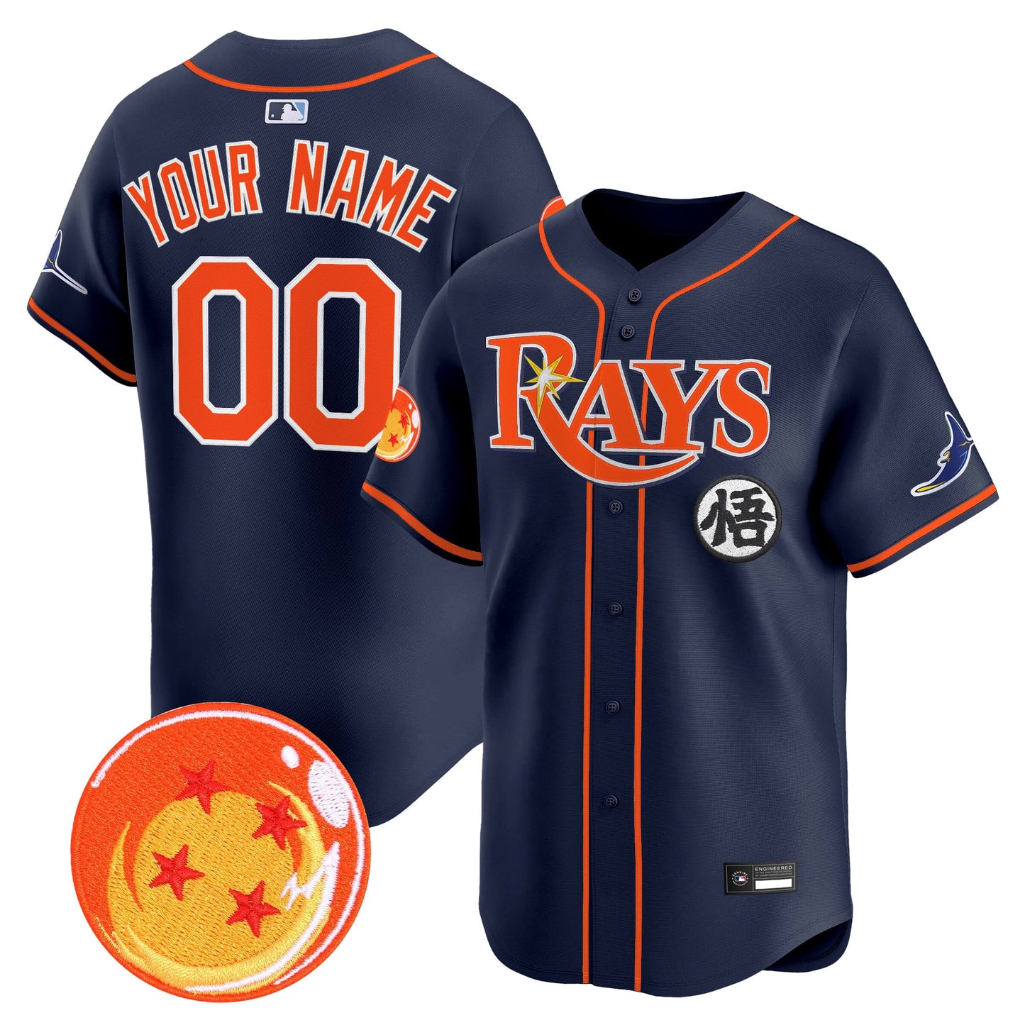 Tampa Bay Rays x DB Vapor Premier Limited Custom Jersey - All Stitched