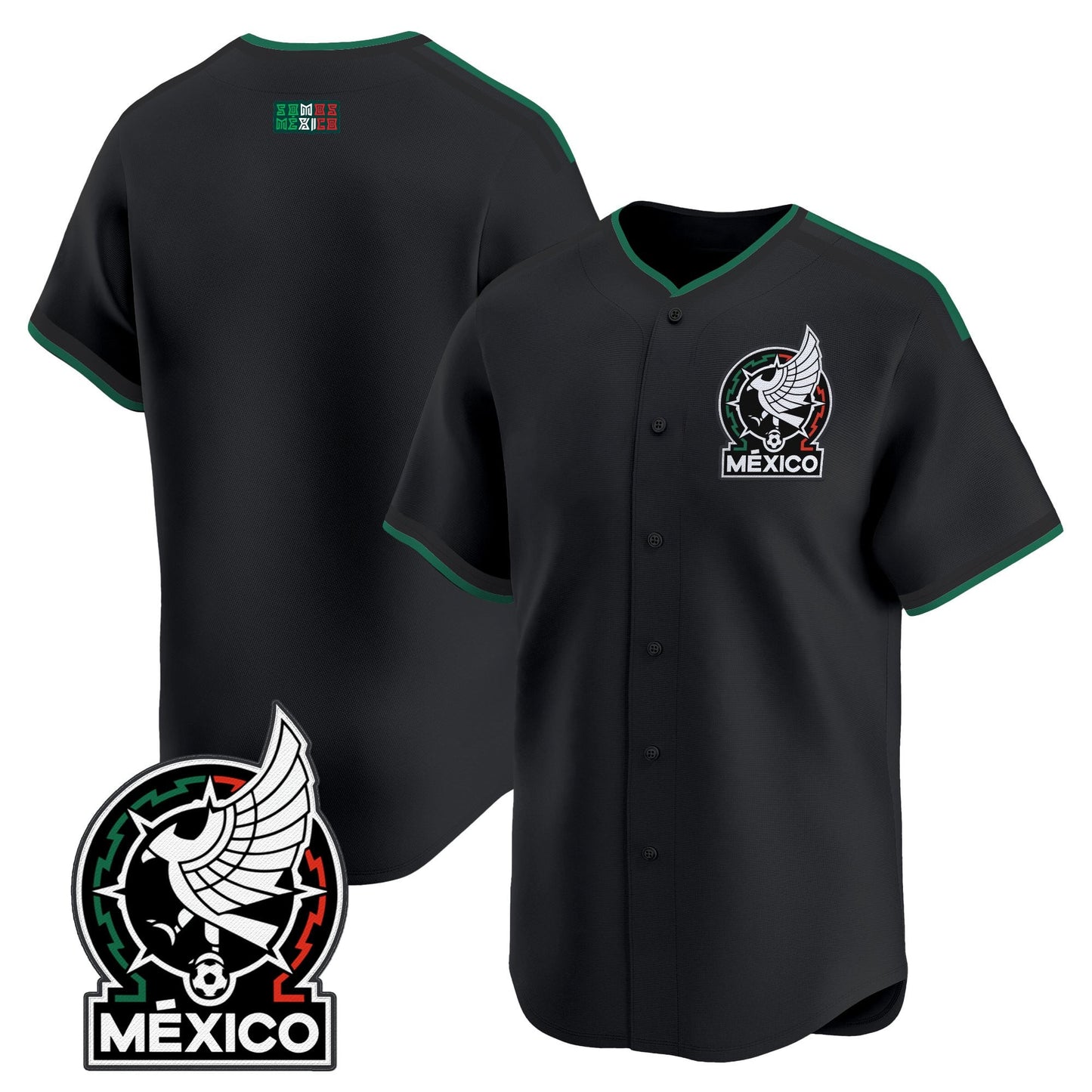 Mexico 2026 National Team Vapor Baseball Jersey - All Stitched