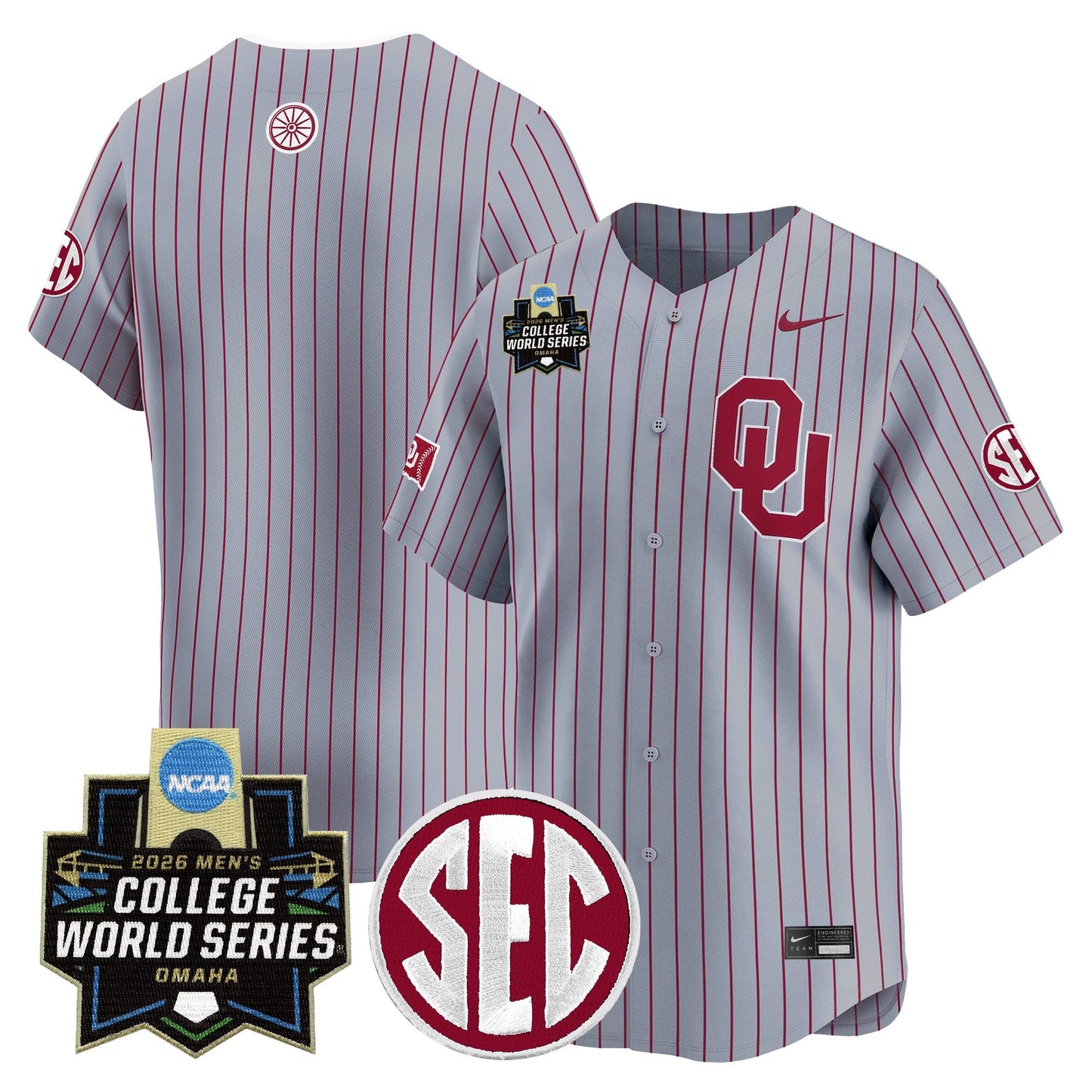 Oklahoma Sooners 2026 World Series Vapor Premier Limited Jersey - All Stitched