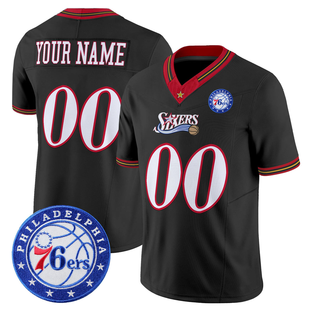 Philadelphia 76ers Vapor Limited Custom Jersey - Stitched