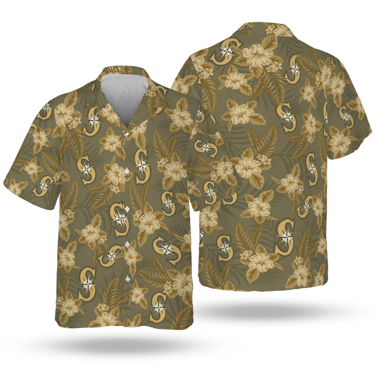 SEA Special Armed Forces Hawaiian Design Button Shirt-NQD