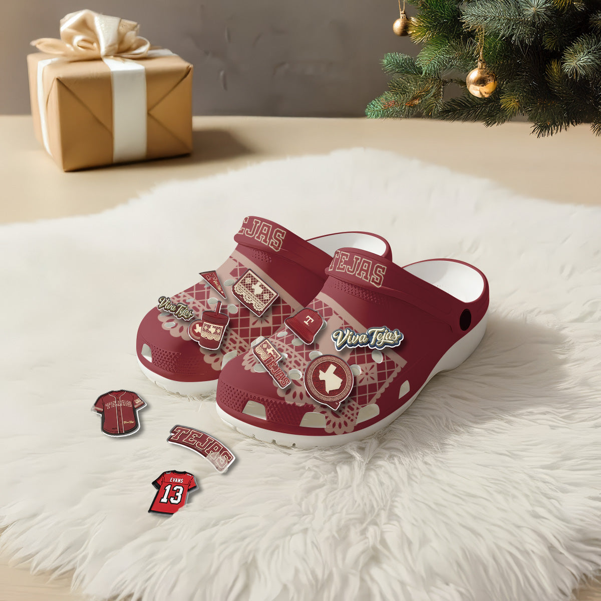 TAX Red Clogs 2026 - Charms Gift Set-NQD
