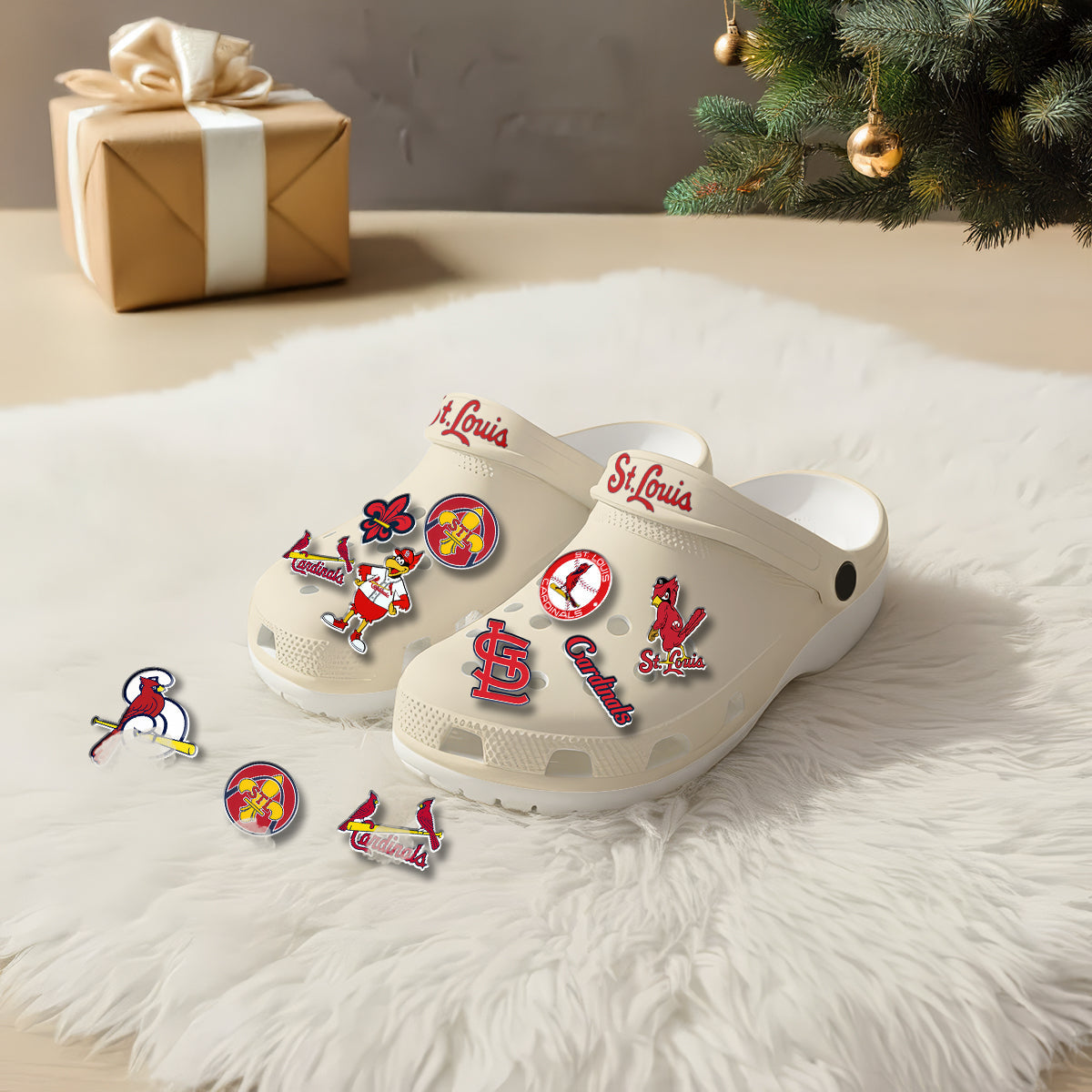 STL Cream Clogs 2026 - Charms Gift Set-NQD