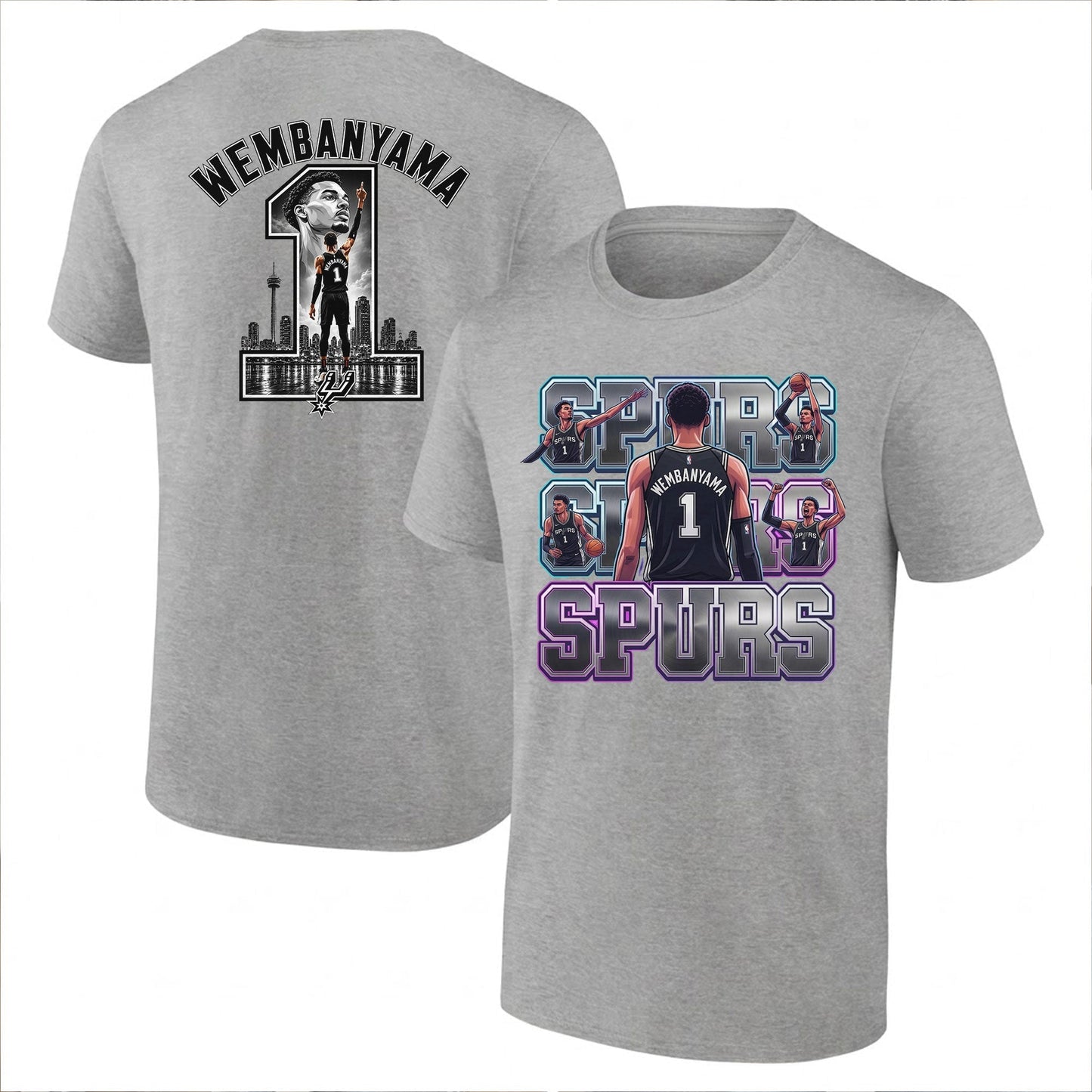 SAS 2026 NBA Victor Wembanyama Printed T-Shirt V2-NQD