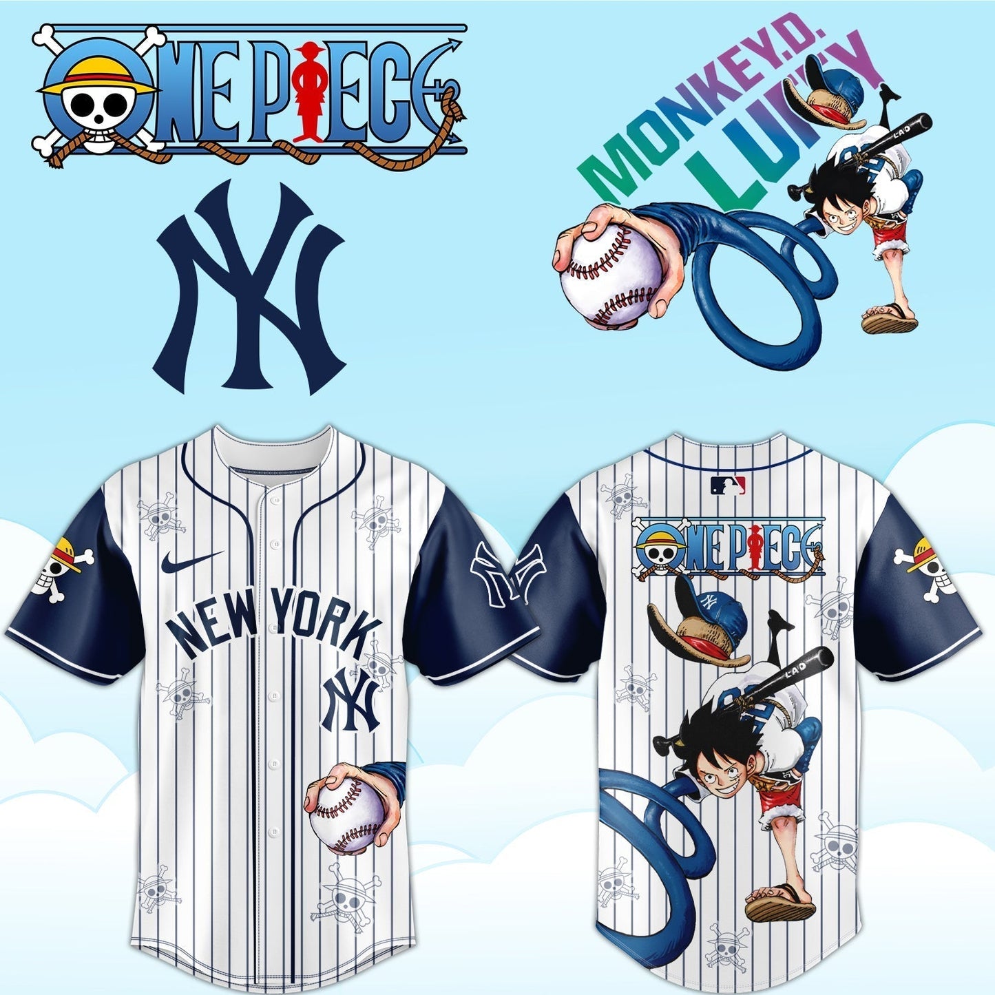NYY ONE PIECE Limited Jersey 2025 Limited Jersey V2 - Printed-NQD