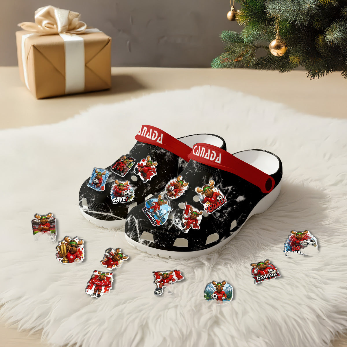 Canada Clogs WC2026 Black - Charms Gift Set-NQD