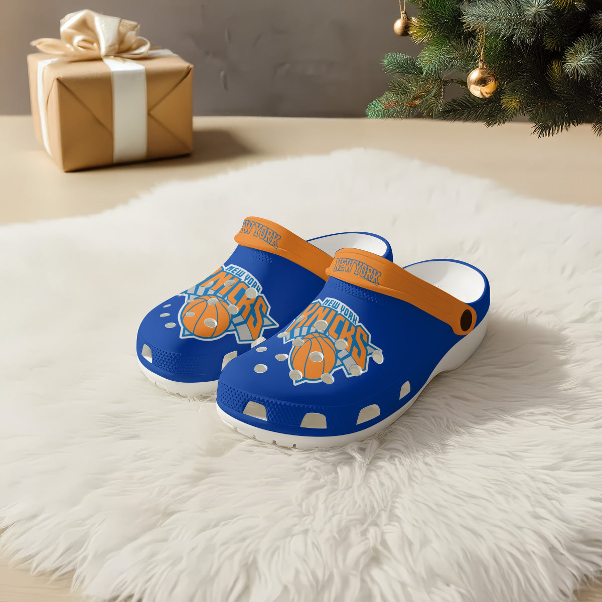 NYK 2026 NBA Finals Clogs Blue - Charms Gift Set-NQD