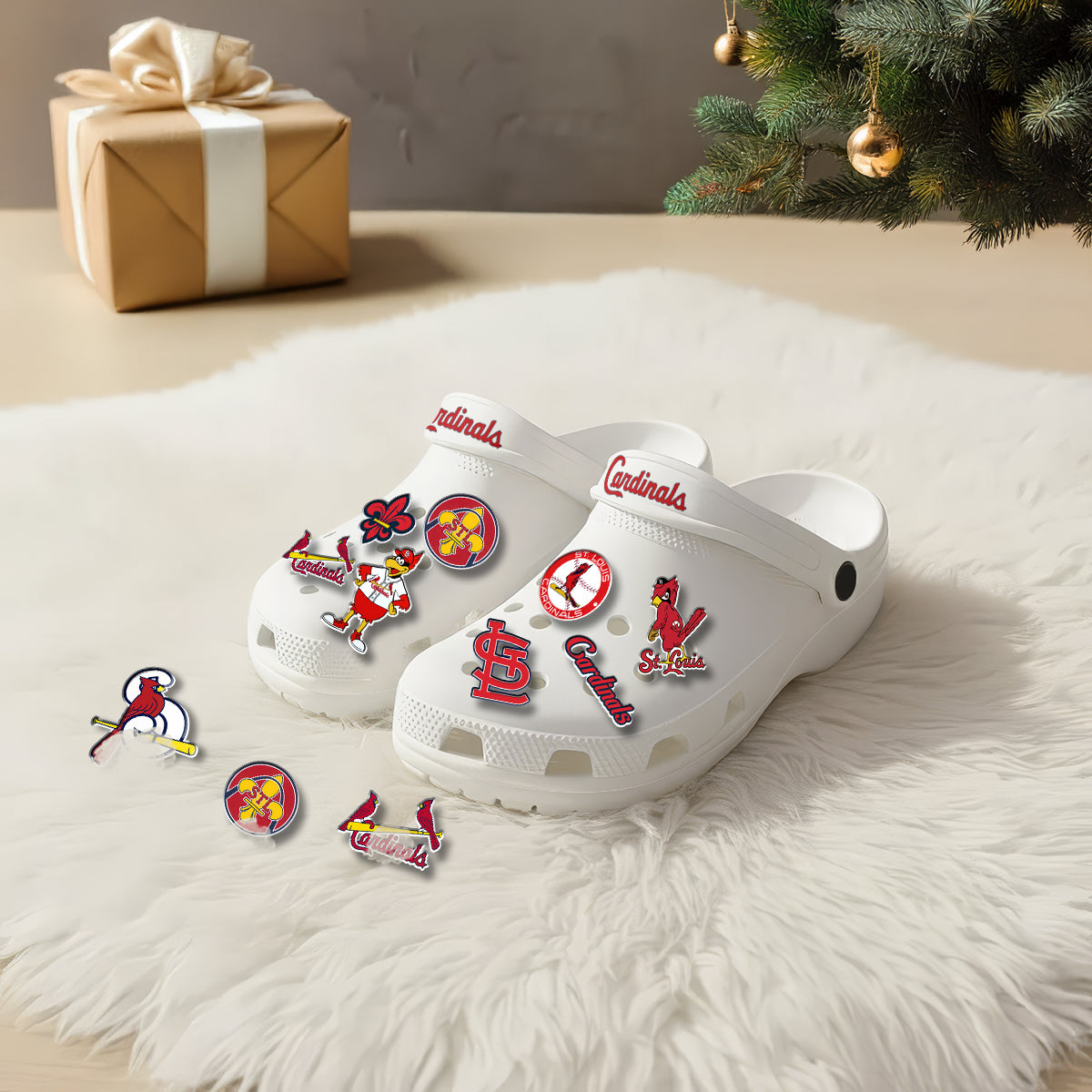 STL White Clogs 2026 - Charms Gift Set-NQD