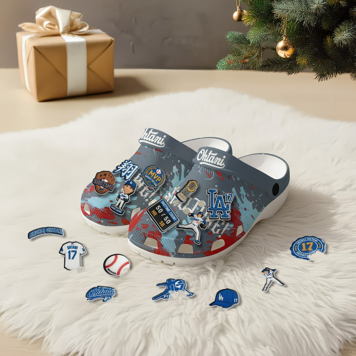 LAD 2026 Shotime Gray clogs - Charms Gift Set-NQD