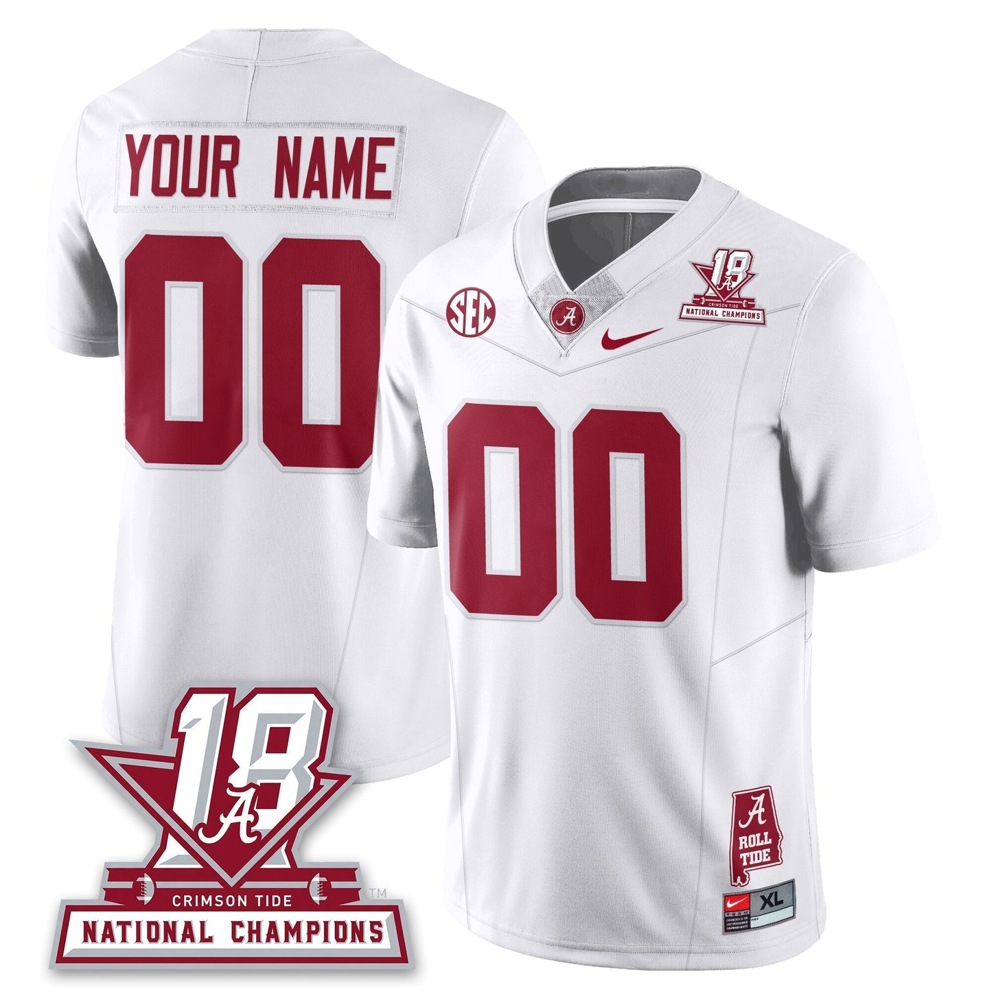BAMA 18x-Time National Champions Vapor Limited Jersey - Stitched-NQD