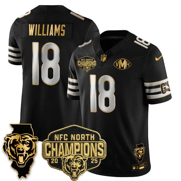 CHI 2025 NFC North Champions Patch Jersey V2 - Stitched-NQD