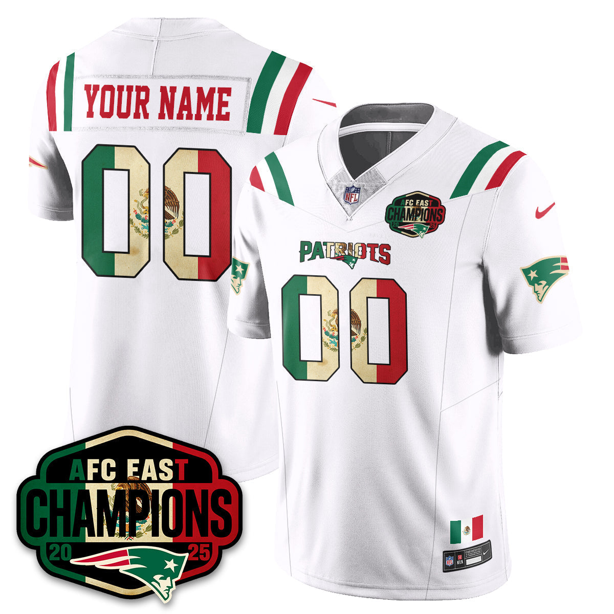 NE Mexico AFC East Division Champions Vapor Limited Jersey - Stitched-NQD