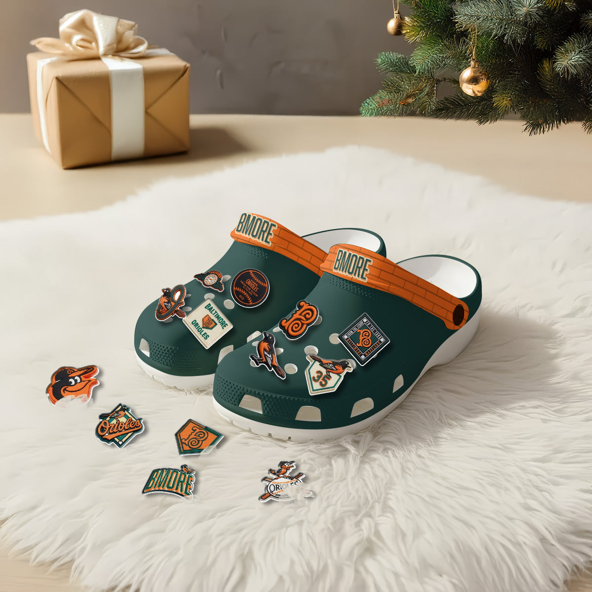 BAL 2026 City Connect Green Clogs - Charms Gift Set-NQD