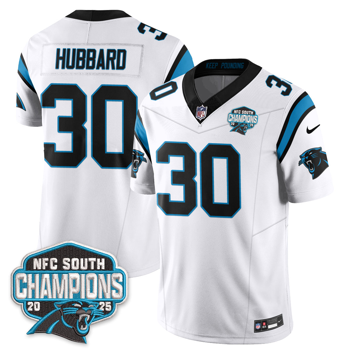 CAR NFC South Division Champions Vapor Limited Jersey - Stitched-NQD