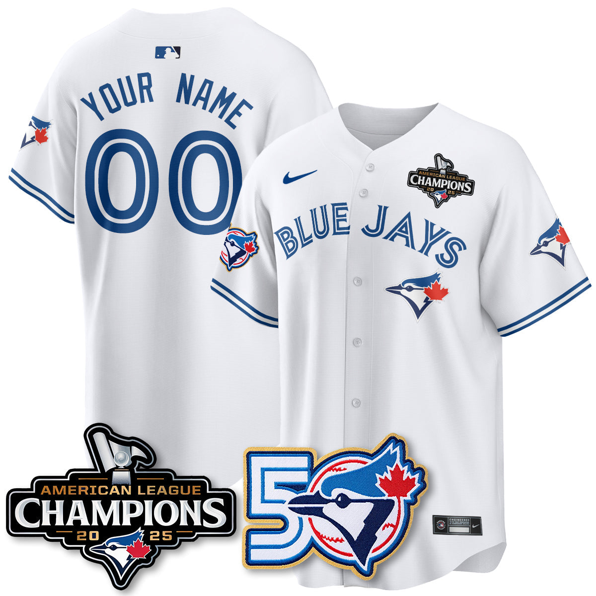 TBJ 2025 American League Champions Vapor Limited Jersey - 50th Season - Stitched-NQD