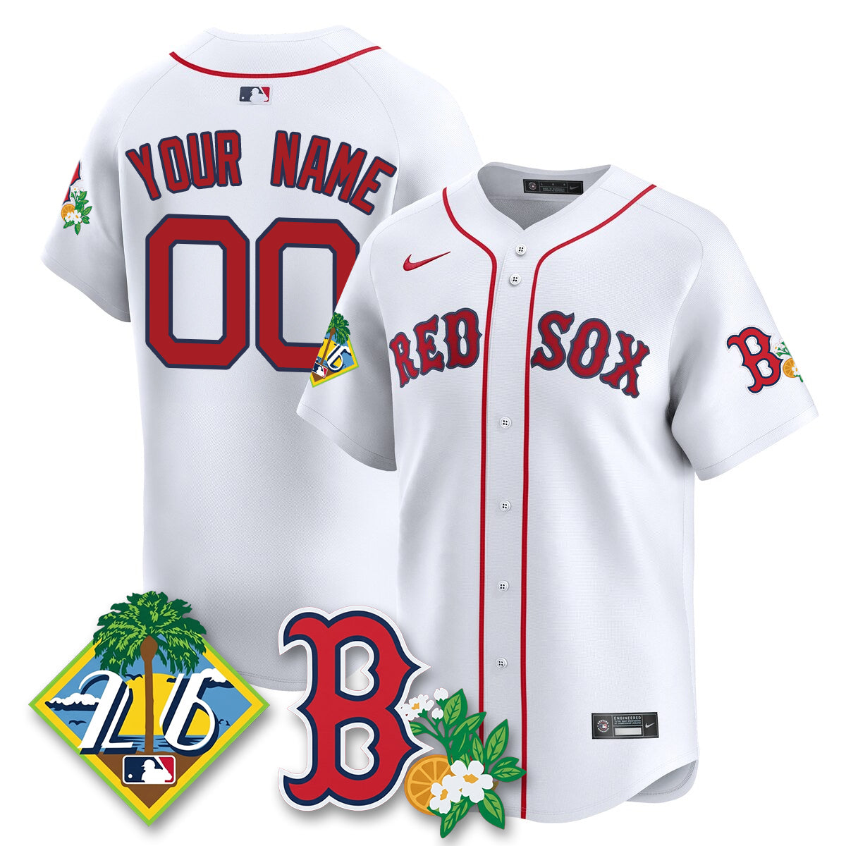 Custom BOS 2026 Spring Training Vapor Limited Jersey - Stitched-NQD