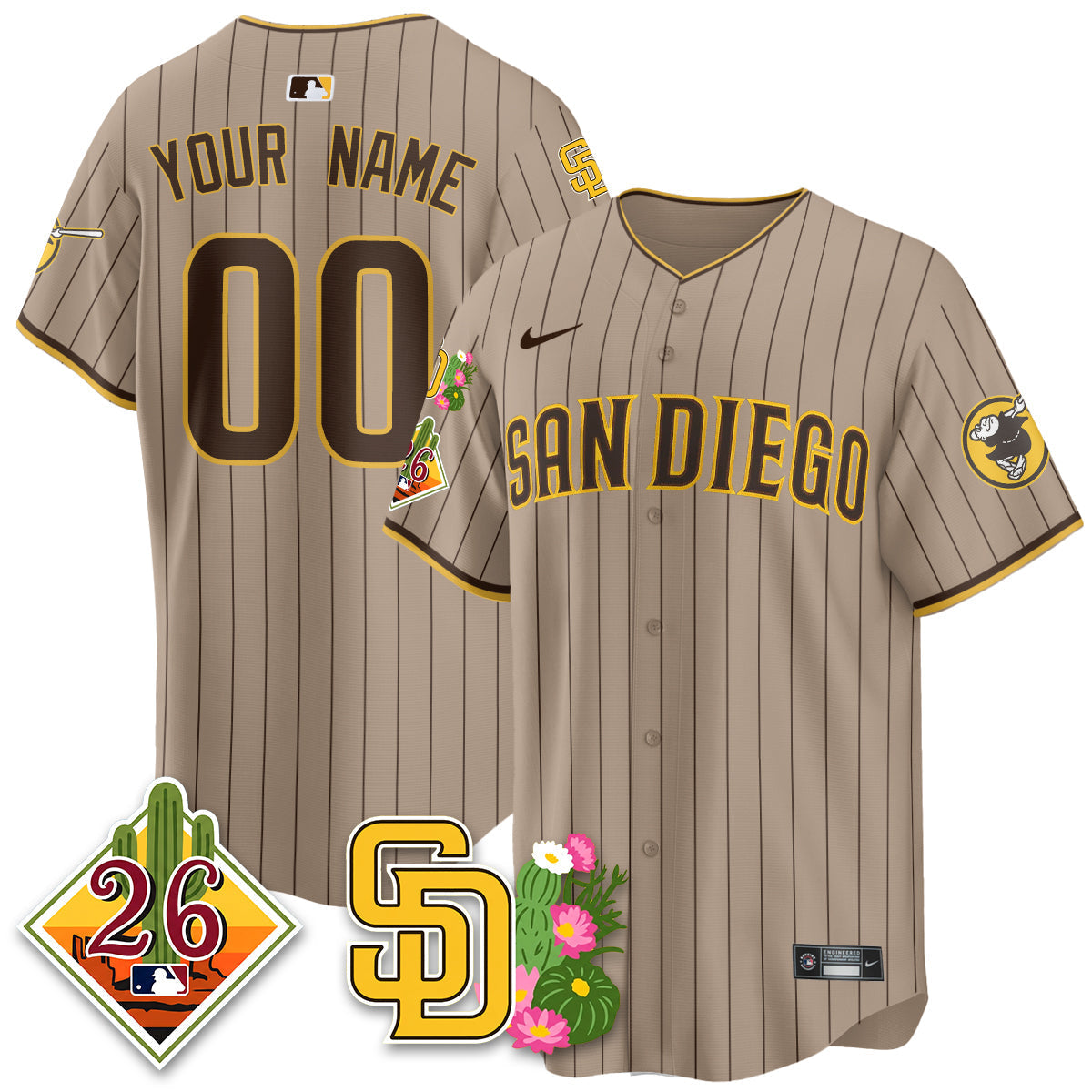 SD 2026 Spring Training Vapor Limited Custom Jersey - Stitched-NQD
