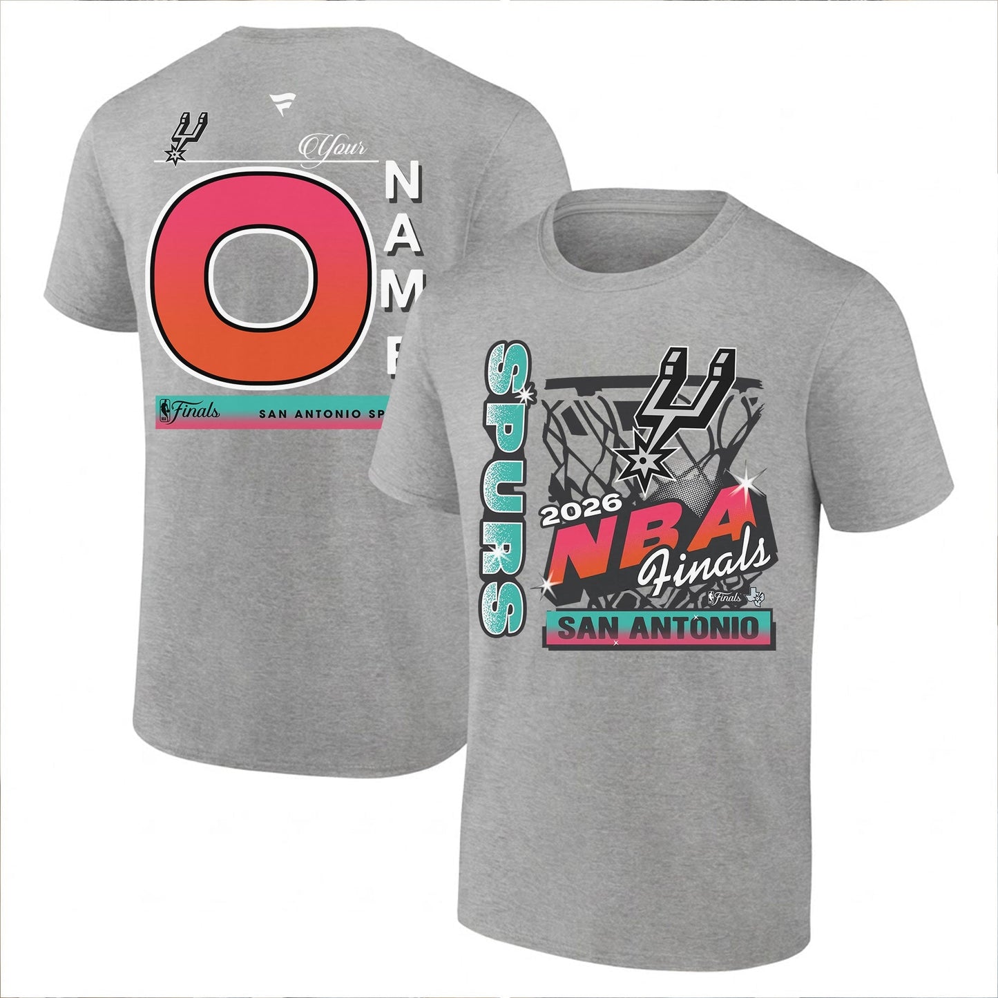 SAS 2026 NBA Western Conference Champions Custom Printed T-Shirt V2-NQD