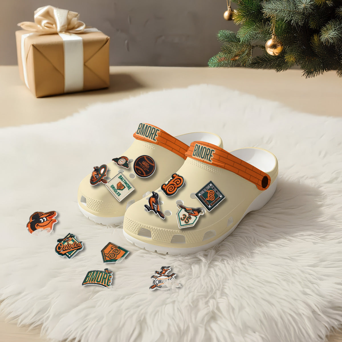 BAL 2026 City Connect White Clogs V1 - Charms Gift Set-NQD