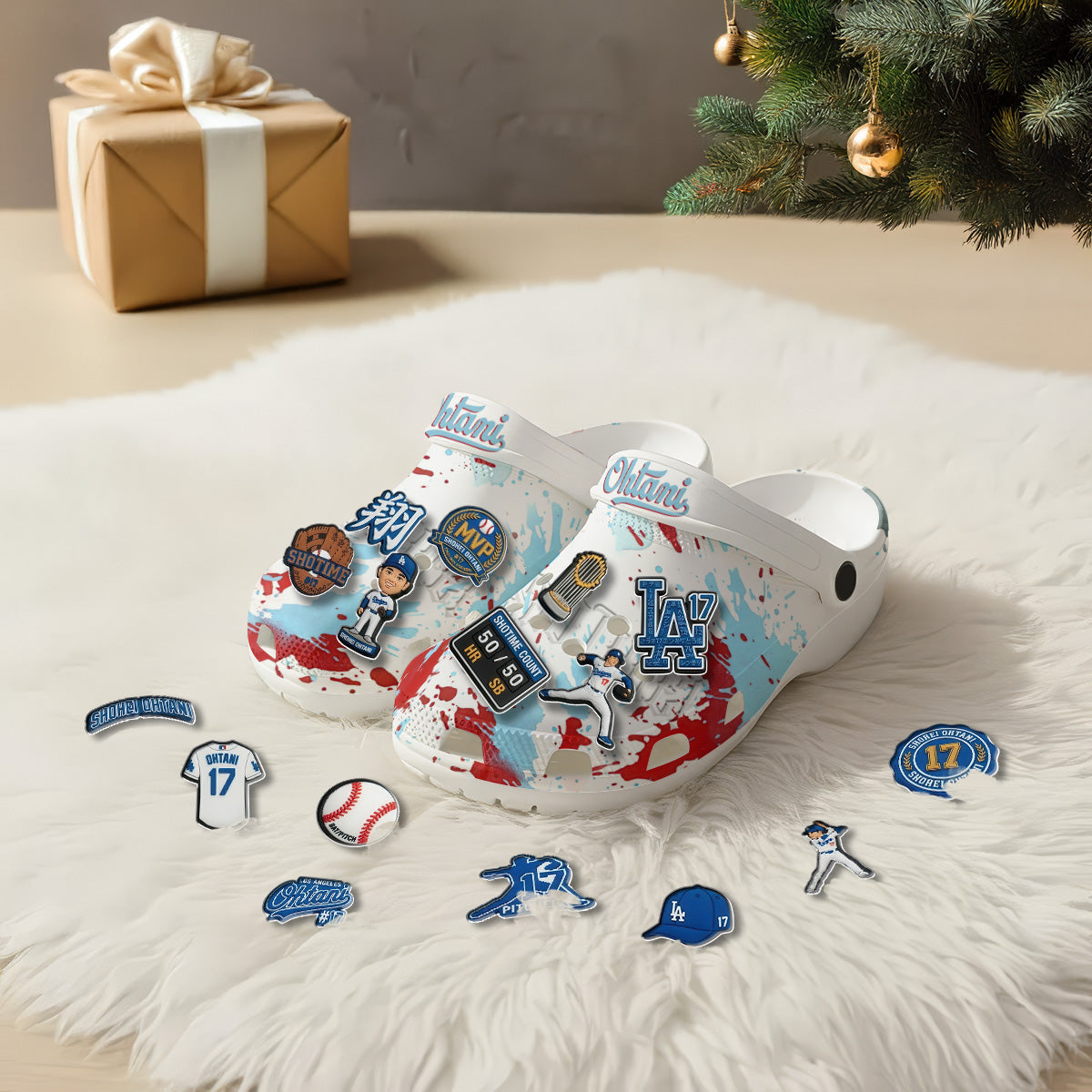 LAD 2026 Shotime White clogs - Charms Gift Set-NQD