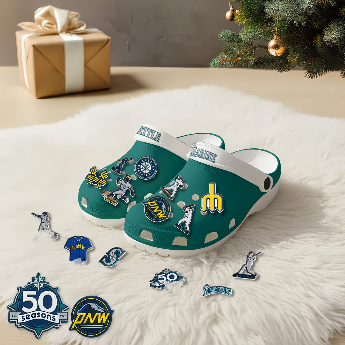 SM 2026 Teal clogs - Charms Gift Set-NQD