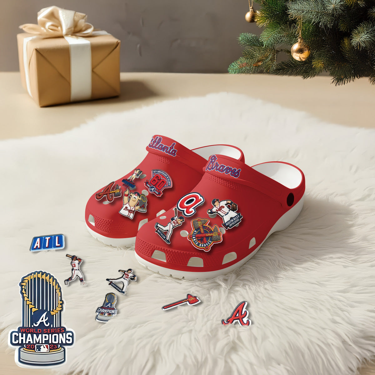 ATL 2026 Red clogs - Charms Gift Set-NQD